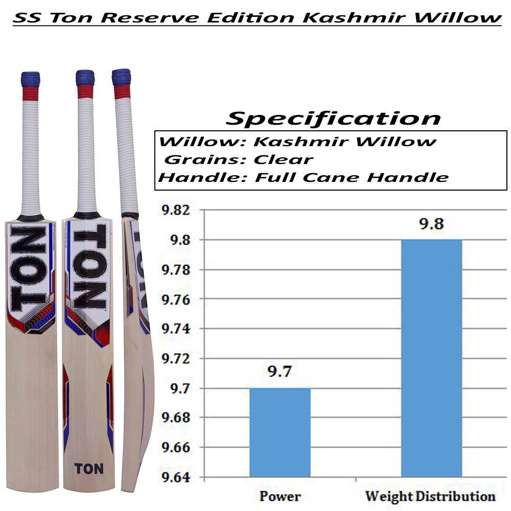  SS Ton_Reserve_Edition_Kashmir_Willow_Cricket_Bat